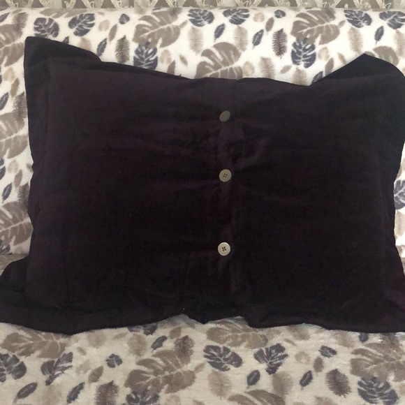 Pottery Barn Bedding Pottery Barn Purple Velvet Standard Pillow
